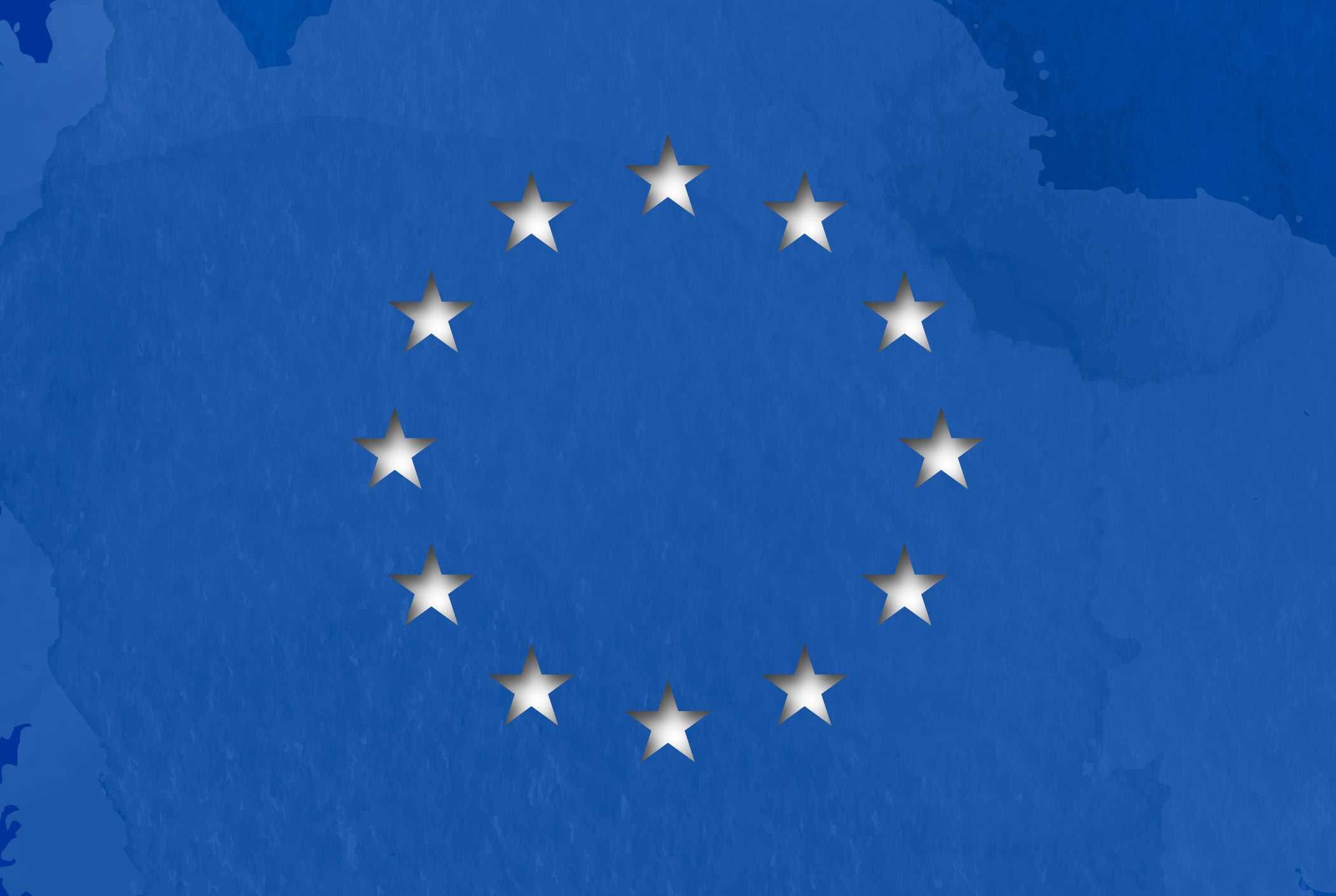 Illustration: EU-Sterne auf blauem Grund