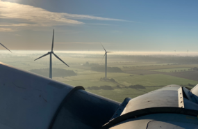 Luftbild Windenergieanlagen, Foto: Holger Ohlenburg