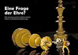 Schachfiguren und Miniaturen kämpfender Ritter