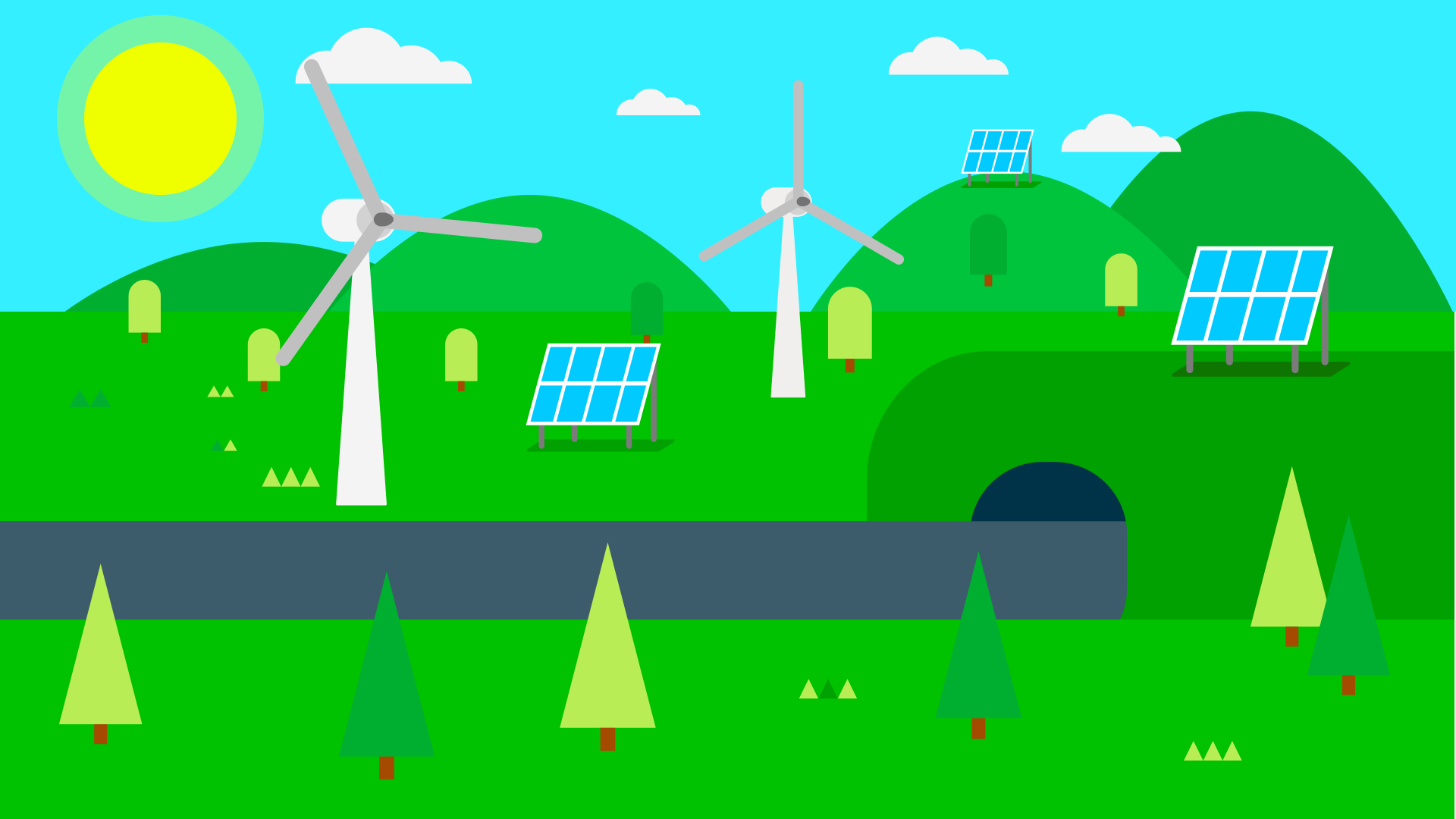 Illustration erneuerbare Energien von DavidRockDesign_Pixabay